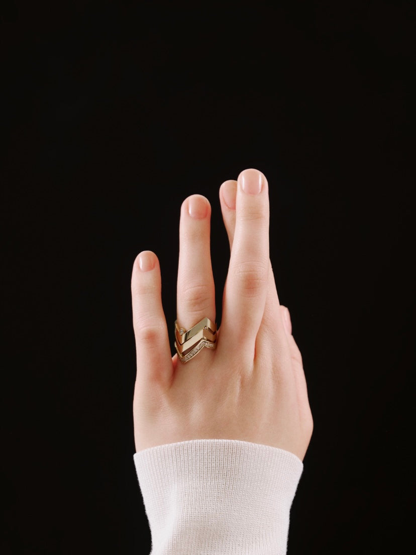 ZIGZAG SPARK RING-5