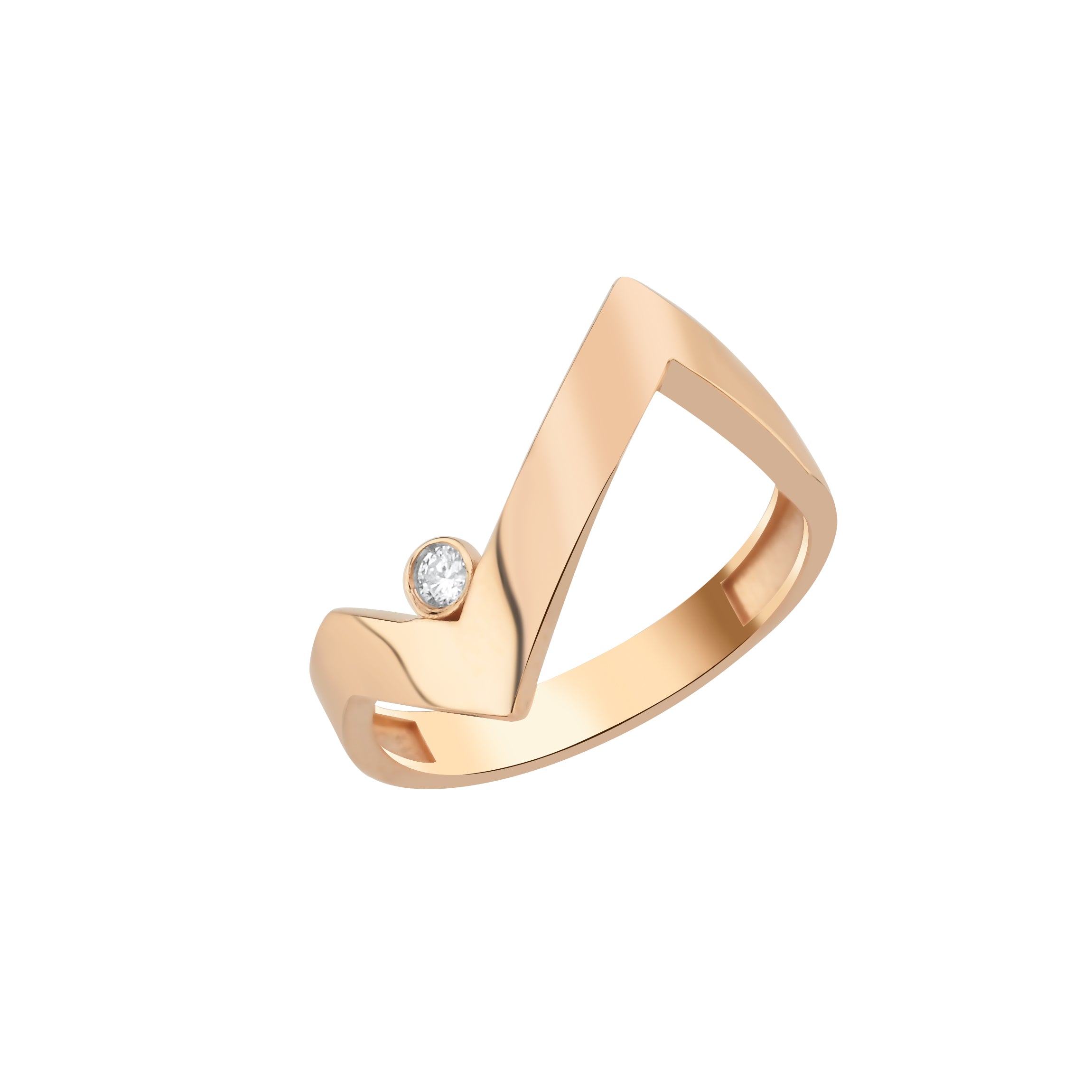 ZIGZAG SPARK ROSE GOLD YÜZÜK