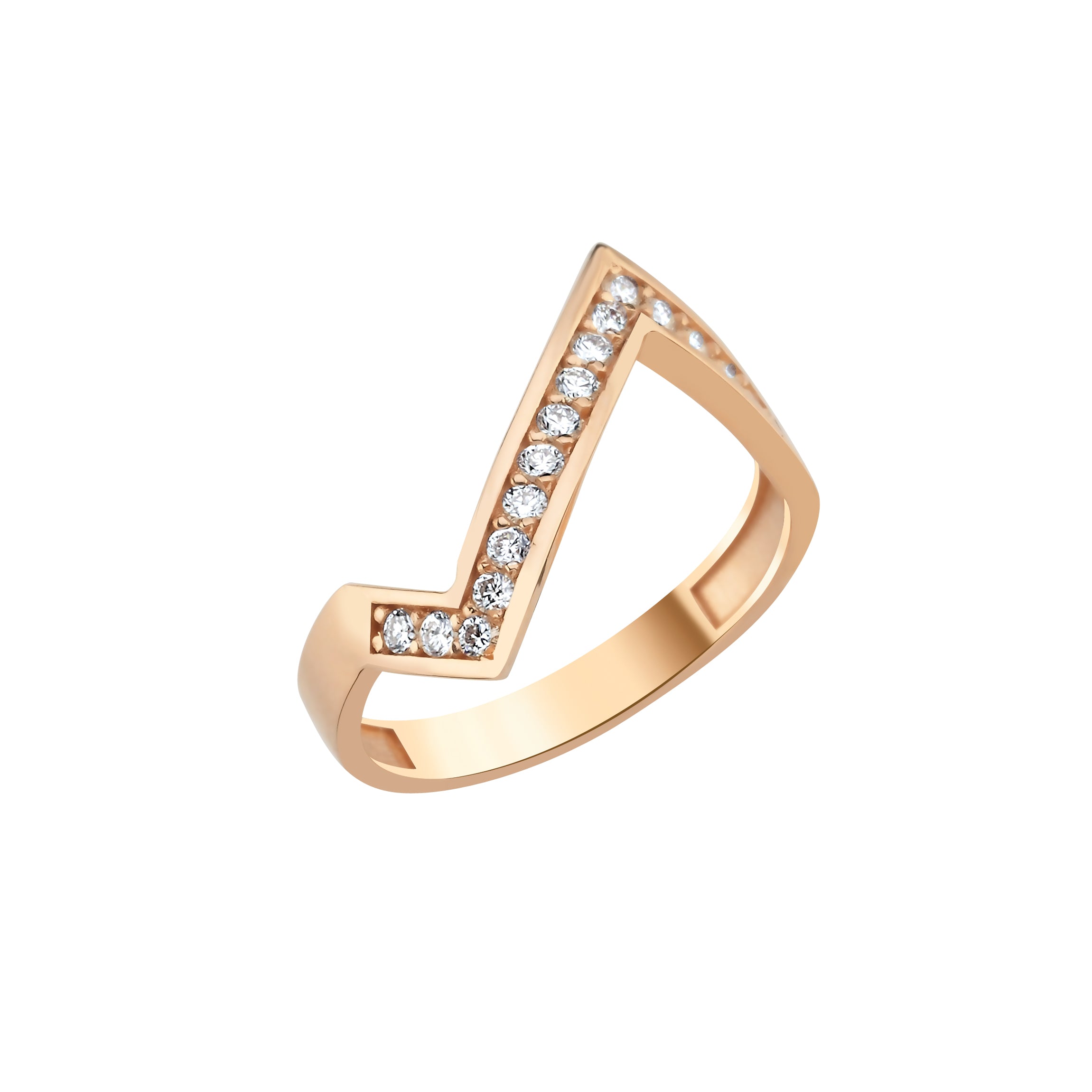 ZIGZAG RHYTHM ROSE GOLD YÜZÜK