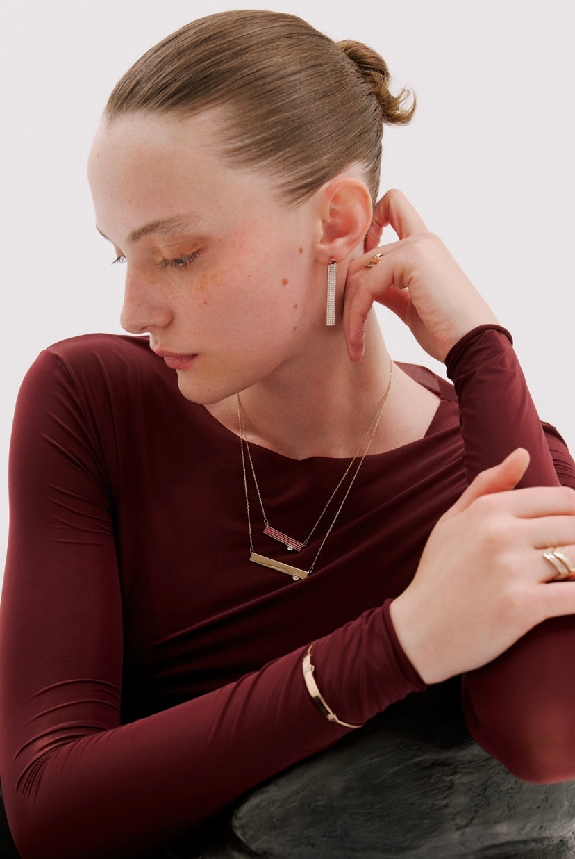RUBY ANGLE NECKLACE-3