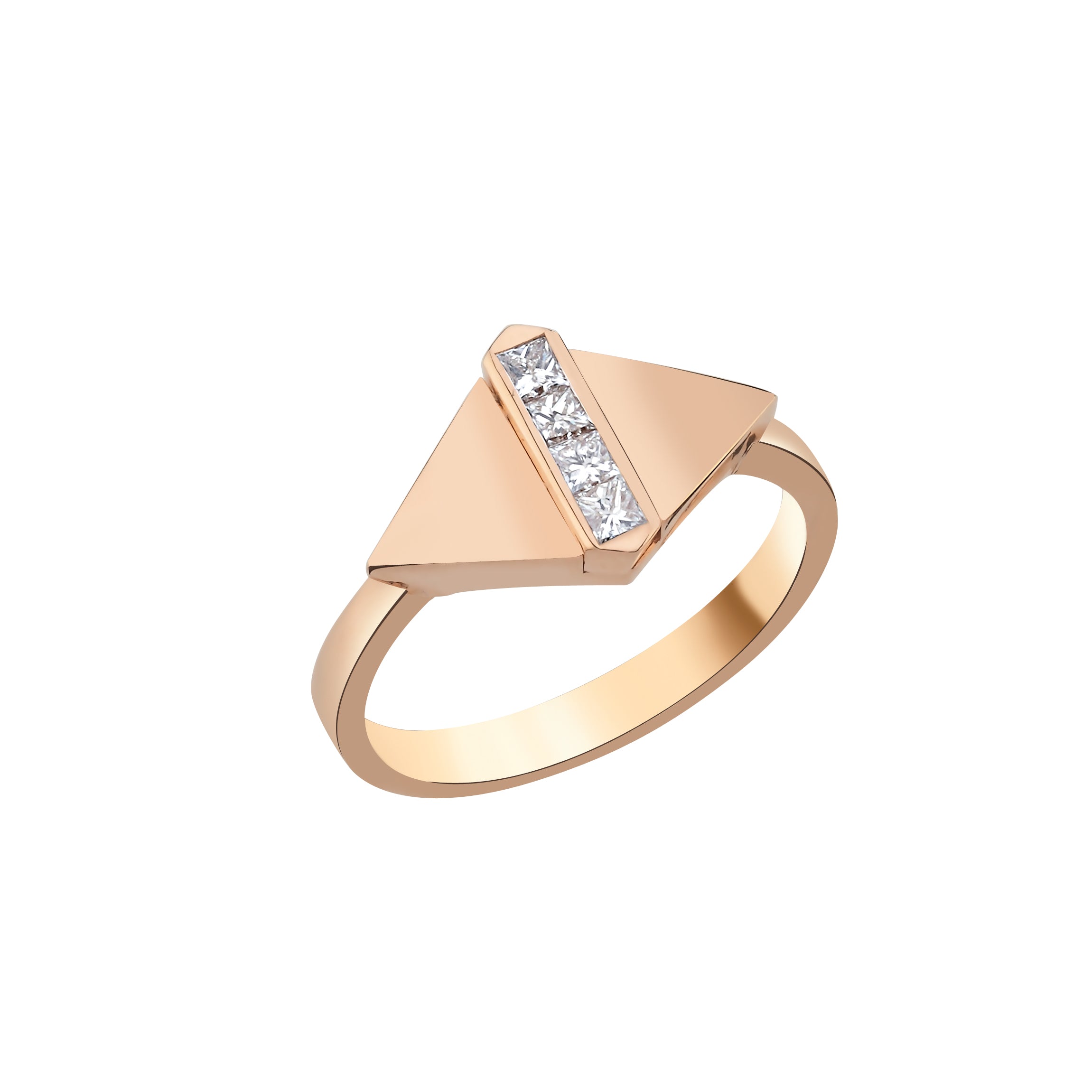 LINED RHYTHM ROSE GOLD YÜZÜK