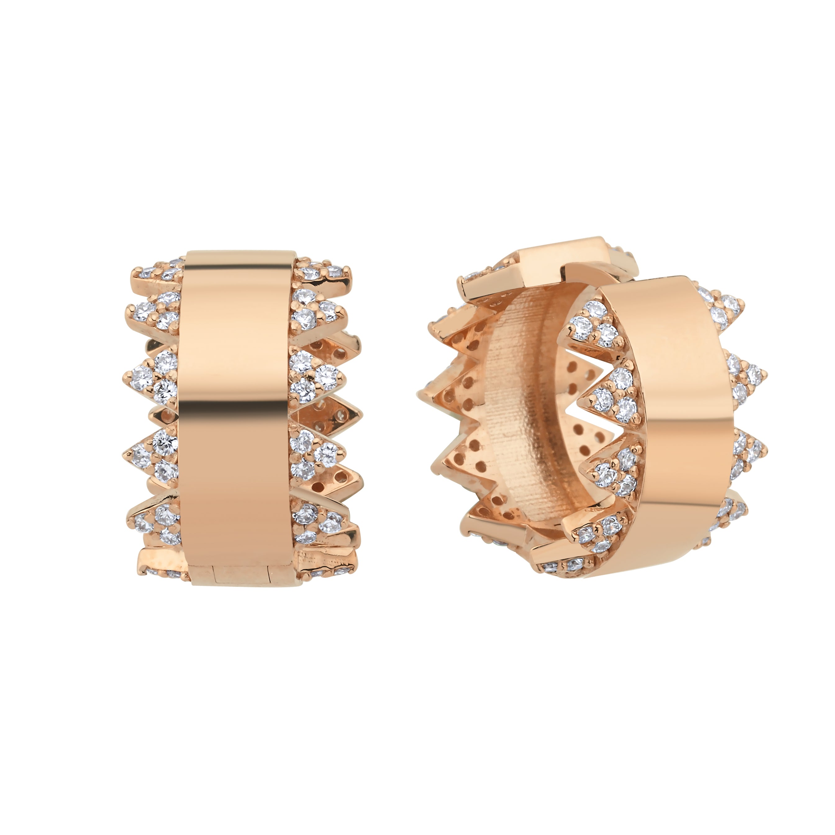 SPARK HOOPS ROSE GOLD KÜPE