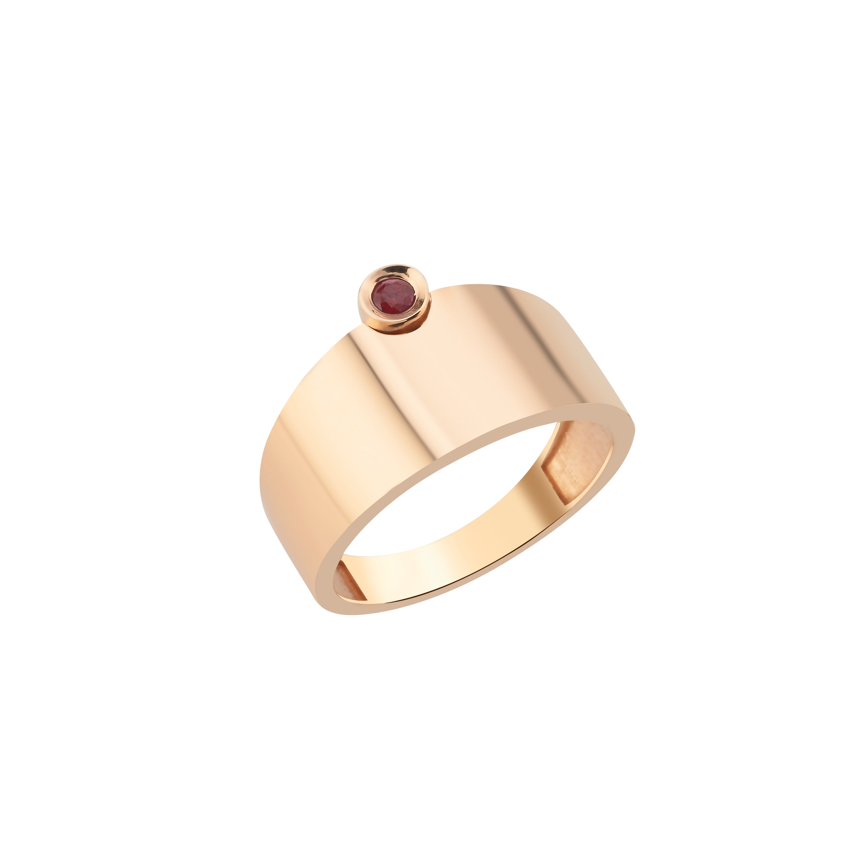 RUBY SOLID ANGLE YÜZÜK