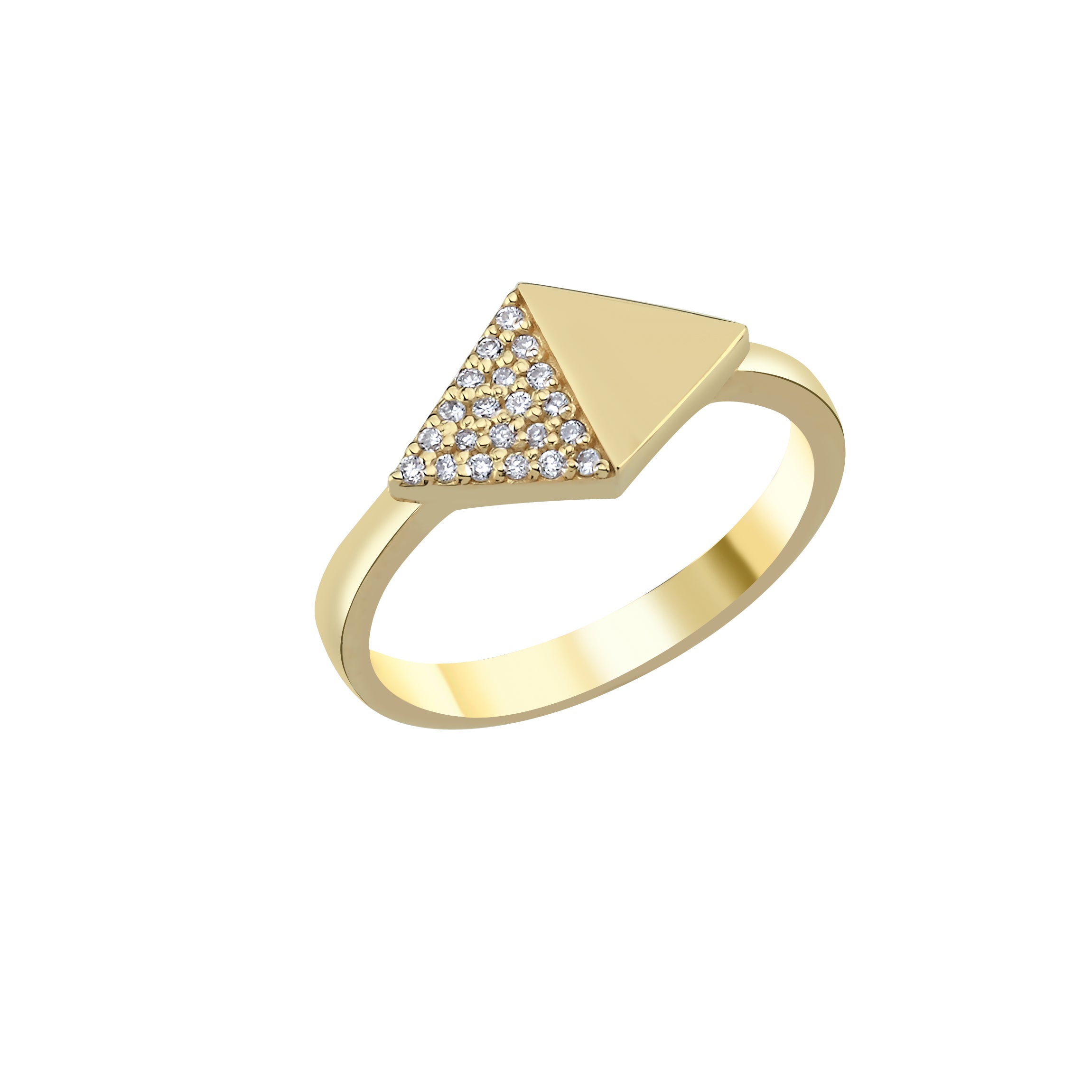 DIAMOND HALF-BEAT GOLD YÜZÜK