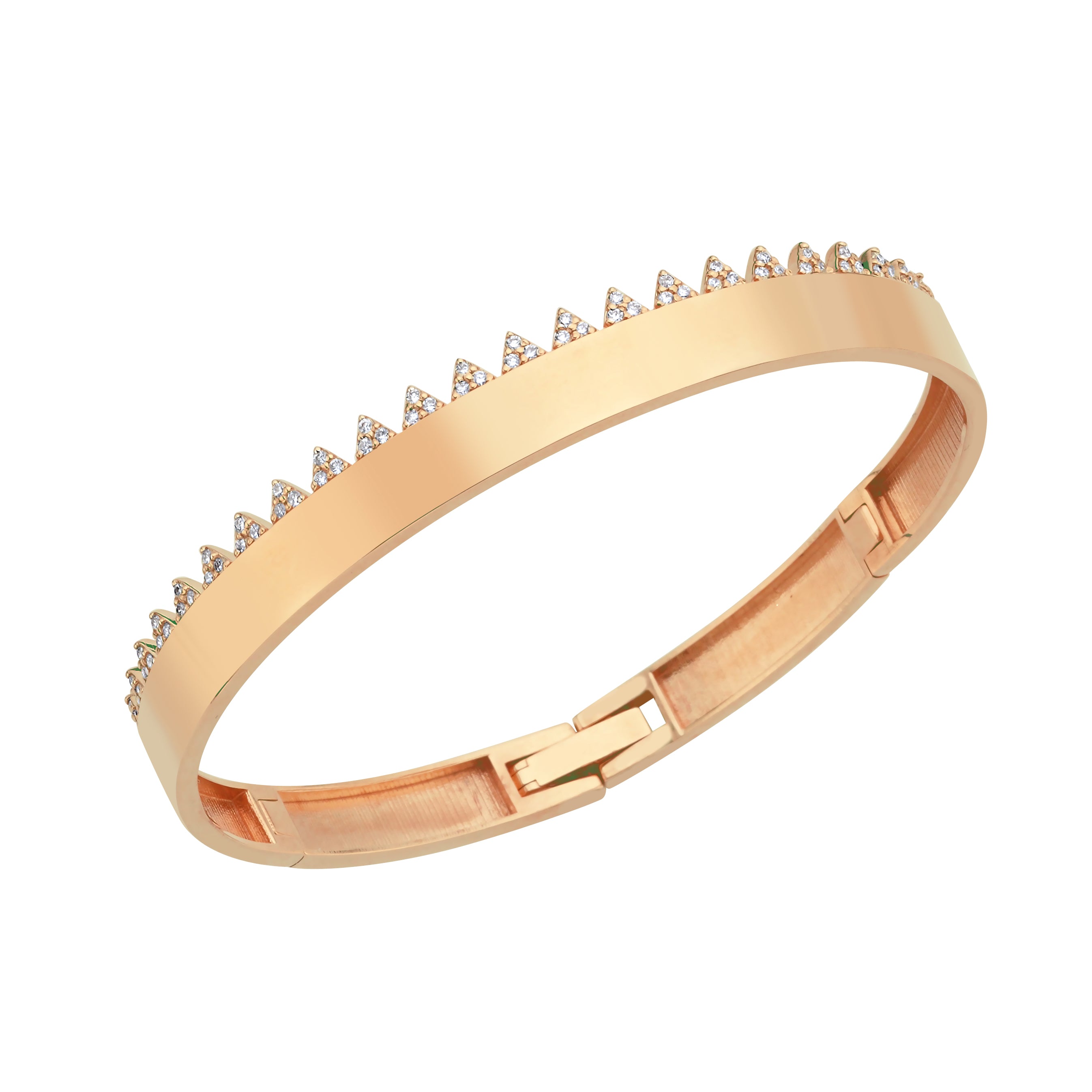 ROSE GOLD PRISMATIC GRID CUFF BİLEKLİK
