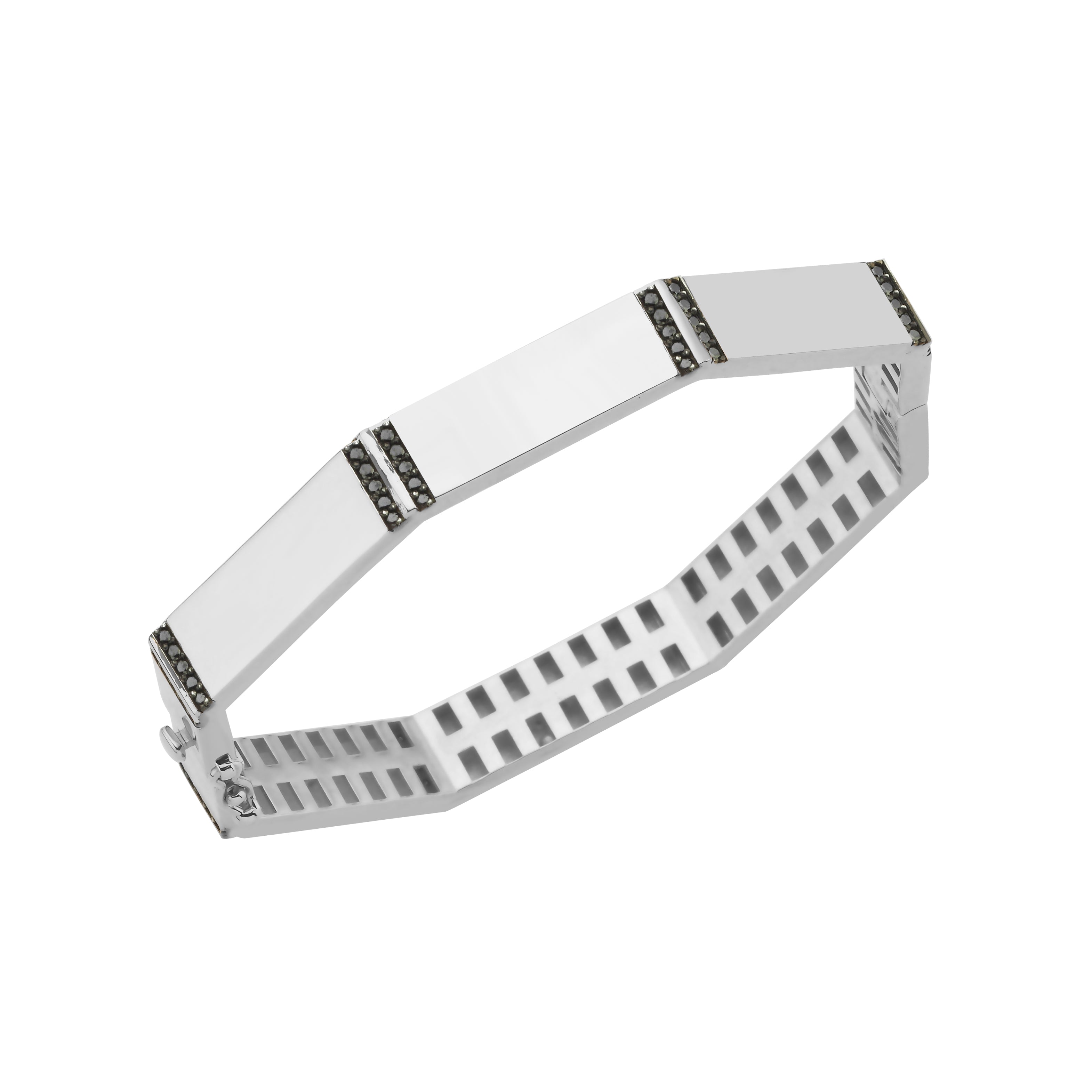 SILVER BLACK RHYTHM CUFF BİLEKLİK